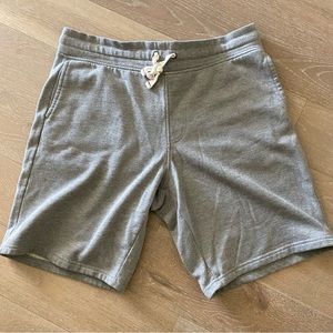 Abbot Main Venice Beach light grey cotton elastic waist drawstring shorts m